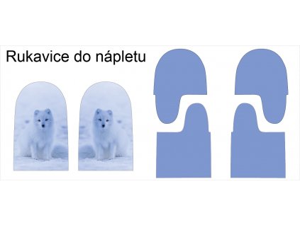 střih do nápletu polární liška 2r