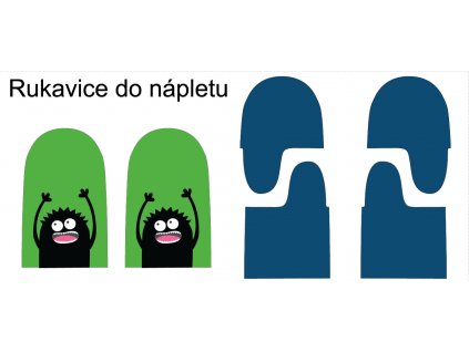 Příšerka a proužky rukavice 2 roky