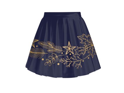 vizualizace ušitá ZLATE JEHLICI NA TMAVE MODRE