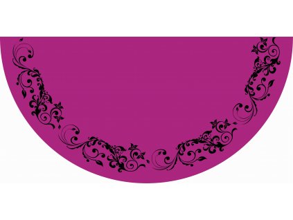 Panel na půlkolovou sukni Krajka na fialové