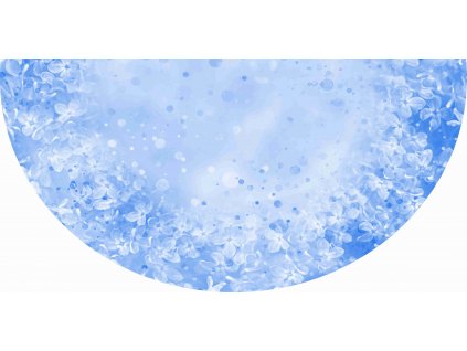 Panel na půlkolovou sukni Šeřík modrý