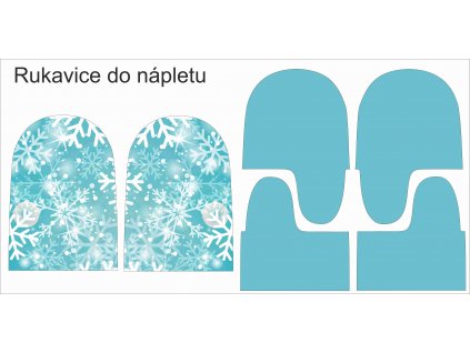rukavice snehulak vizualizace