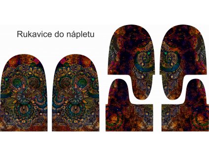 rukavice podzimní mandaly vizualizace