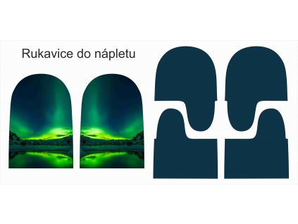 rukavice polární záře vizualizace