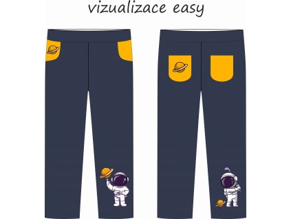 Kosmonaut kalhoty ušité EASY vizualizace