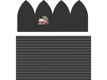 Hasiči na proužcích vizualizace