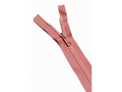 ZIP plastový 6mm dělitelný RŮŽOVÝ