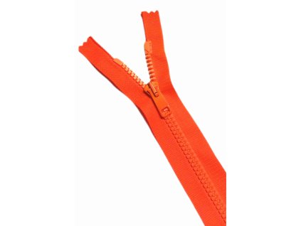 ZIP plastový 6mm dělitelný NEON oranžový