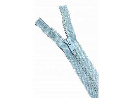 ZIP plastový 6mm dělitelný SVĚTLE MODRÝ