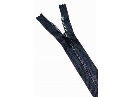 ZIP plastový 6mm dělitelný TMAVĚ MODRÝ