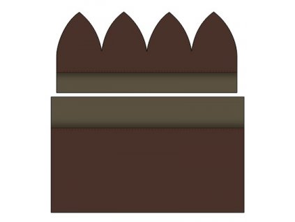Lesácká čepice nákrčník vizualizace