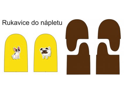 3D pejsci rukavice vizualizace