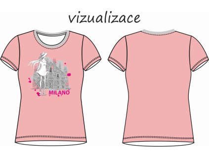 MILANO vizualizace dámské tričko