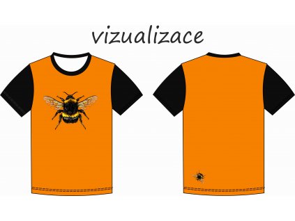 čmelák vizualizace pánské tričko