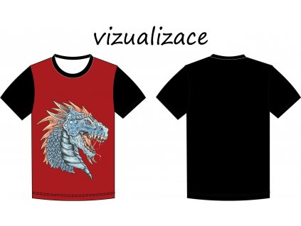 Drak dětské triko vizualizace