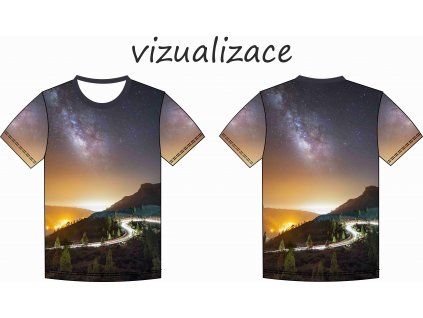 vizualizace pod hvězdným nebem