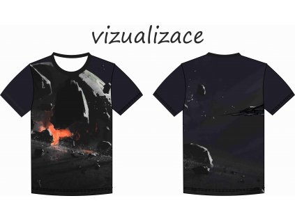vizualizace zničená planeta