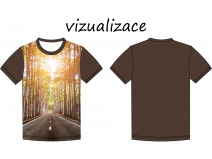 Cesta v lese vizualizace