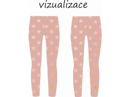 Hvězdičky na starorůžové vizualizace