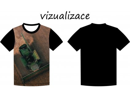 Zelený kombajn vizu