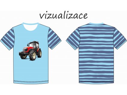 vizualizace pánské a dětské tričko vizualizace