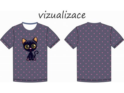 černá kočička vizualizace