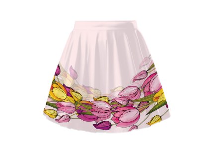 vizualizace ušitá tulipany na jemne ruzove