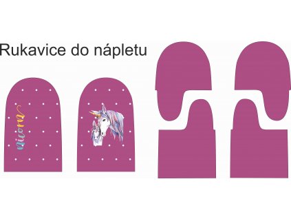 rukavice Jednorožec s mládětem