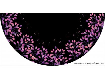 Akvarelové lístečky PŮLKOLOVÁ
