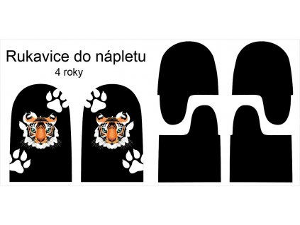 Tygřík rukavice 4r