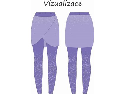 vizualizace sukně k legínám ušitá