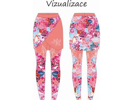 vizualizace sukně k legínám ušitá