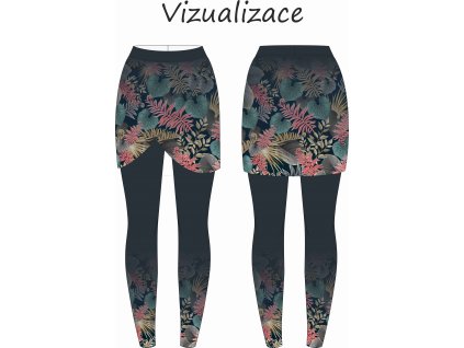 vizualizace sukně k legínám ušitá