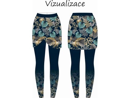 vizualizace sukně k legínám ušitá