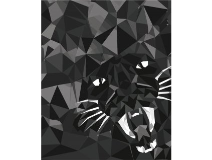 Černý panther 49x60