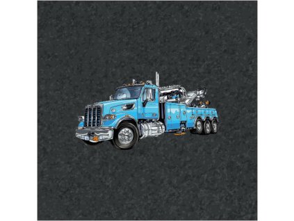 Světle modrý kamion 20x20