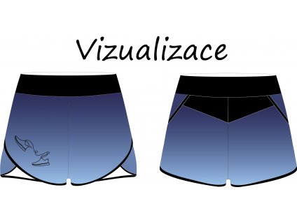 Tenisky na modré ušité