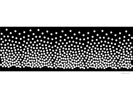 Bílé puntíky na černé