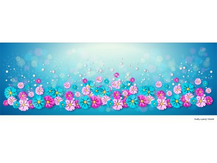Květy a perly 150x50