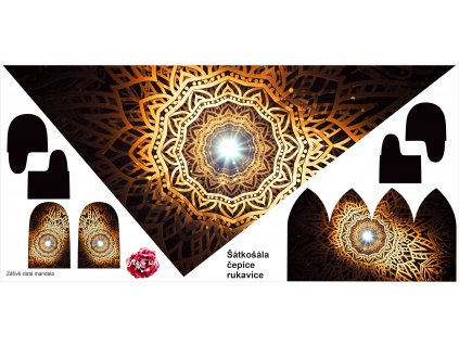 DÁMSKÁ Zářivě zlatá mandala