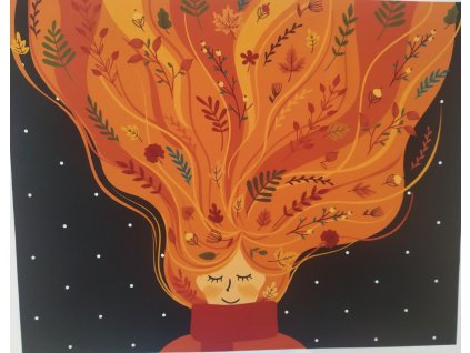 Panel kočárkovina Holčička a puntíky 40x50cm