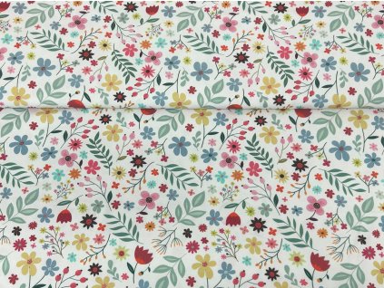 Kvítečky na bílé