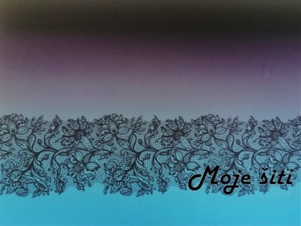 Panel balónová sukně Krajka na modré