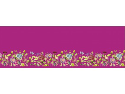 Panel balónová sukně Letní louka - fialová