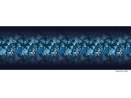 Modré růže 150x50