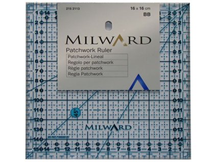pravitko na patchwork 16x16 cm