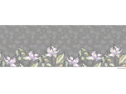 Akvarelové magnólie 150x50