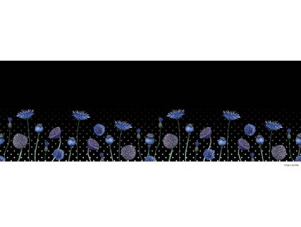 Chrpy a puntíky 150x50