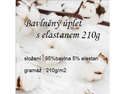 Bavlněný úplet 210g