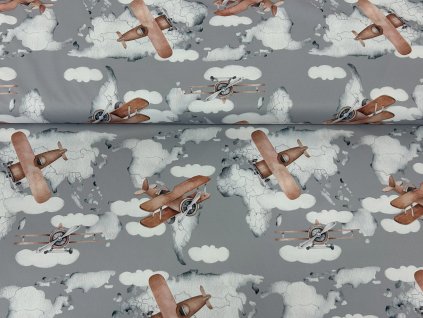 Jarní softshell Letadla na mapě